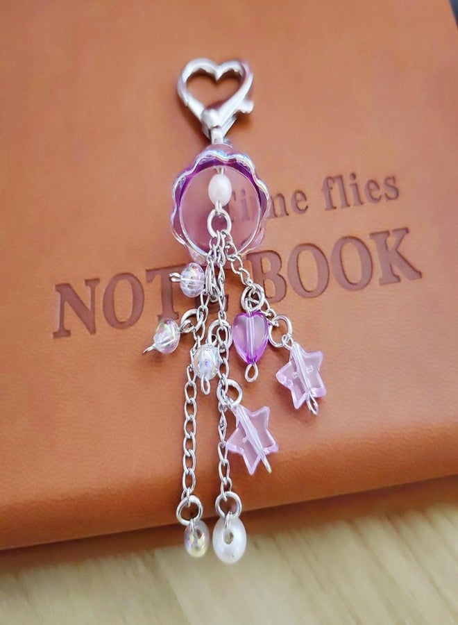 Meimimix Y2K Aesthetic Cherry Star Charms Keychain For Women Girls Bag Purse Backpack Wallet Keyring Accessories - Image 4